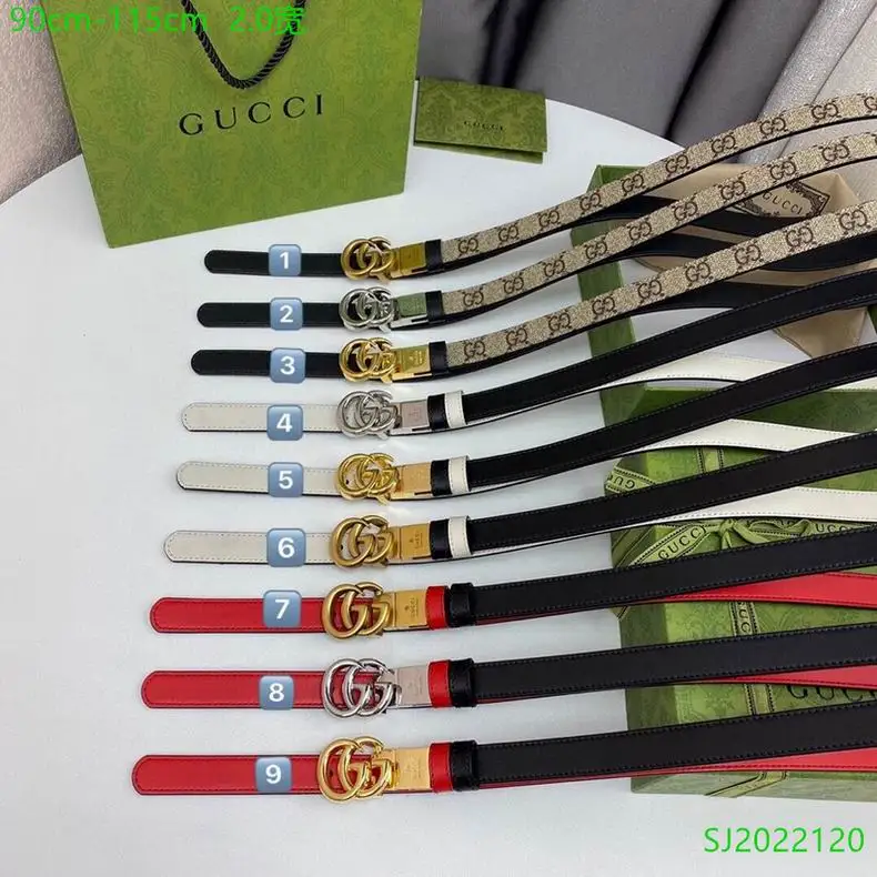 Gucci Belt 20mmX90-115cm 7D04